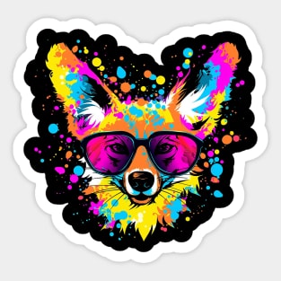 cool fox Sticker